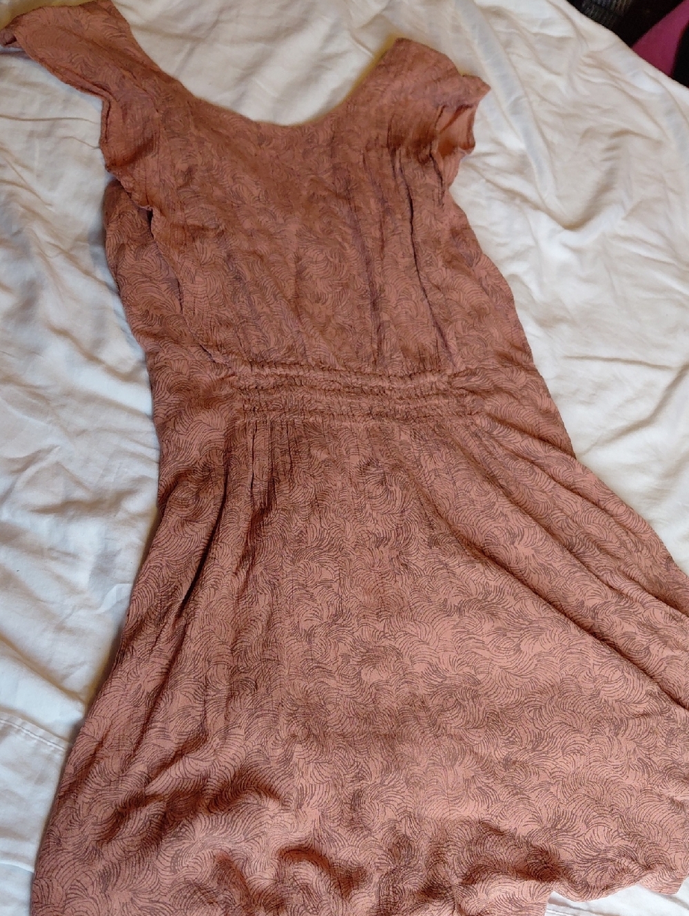 O'Neill Rust Textured Sleeveless Mini Dress